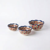 Tigela de Cerâmica Pintada à Mão Redonda para Servir Tigela de Cerâmica Pintada à Mão Redonda para Servir Doca