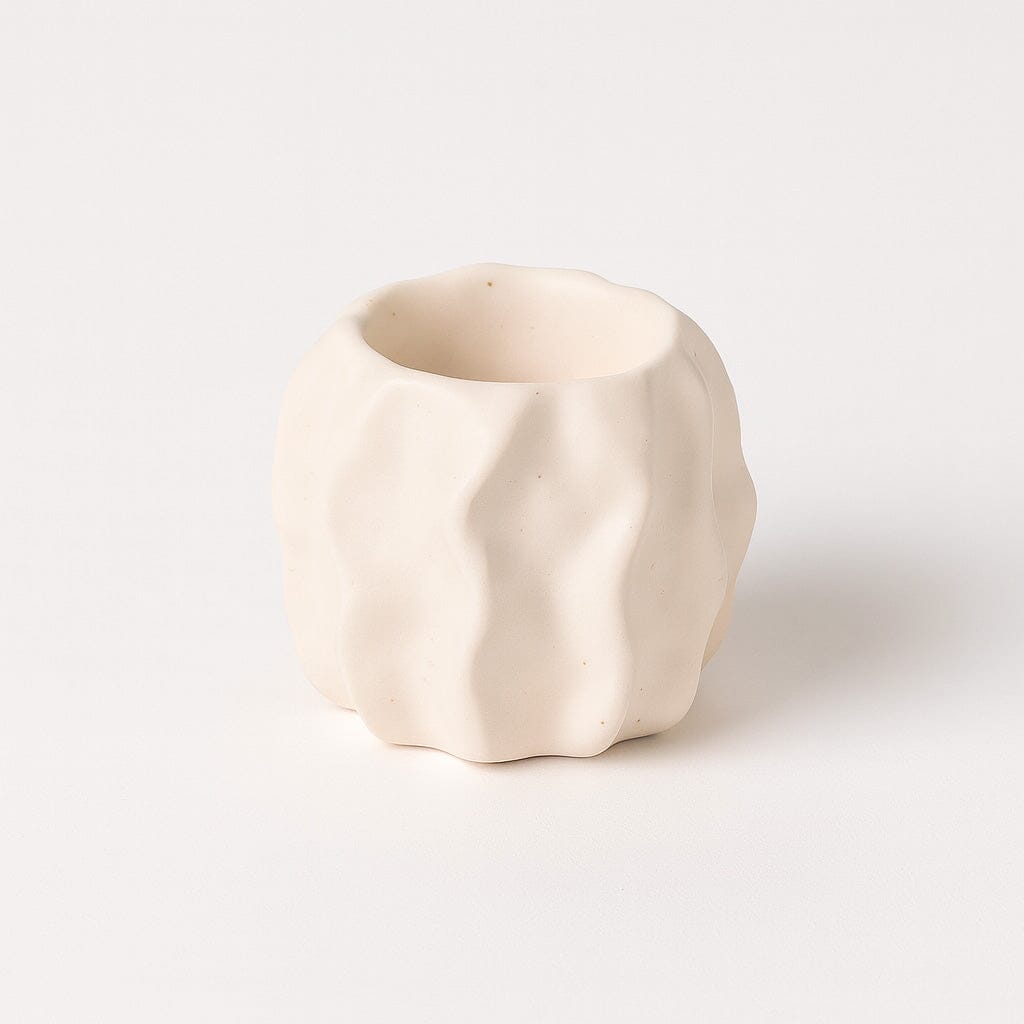 Castiçais de Cerâmica com Textura Orgânica Castiçais de Cerâmica com Textura Orgânica Doca Pequeno 1