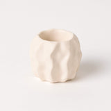 Castiçais de Cerâmica com Textura Orgânica Castiçais de Cerâmica com Textura Orgânica Doca Pequeno 1