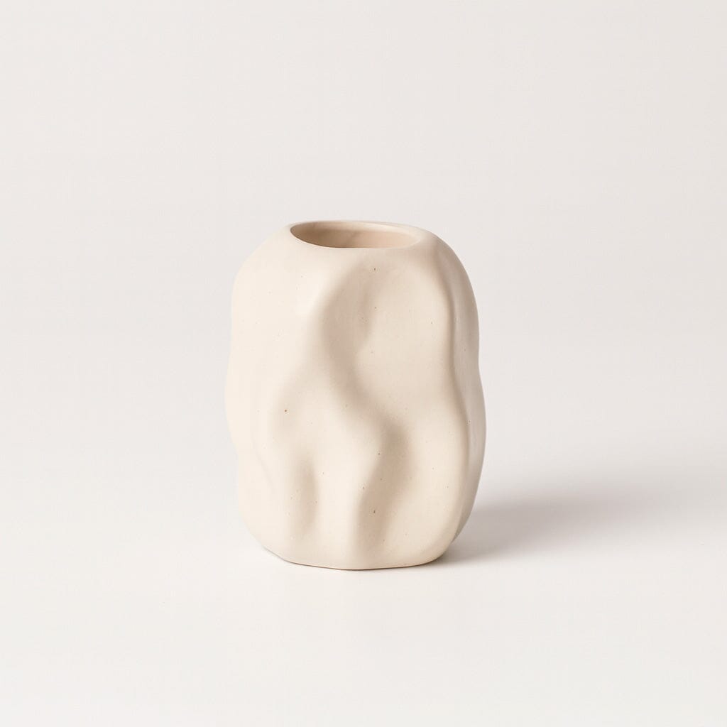 Castiçais de Cerâmica com Textura Orgânica Castiçais de Cerâmica com Textura Orgânica Doca Pequeno 2
