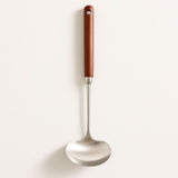 Colher Wok em Aço Inoxidável com Cabo de Madeira Colher Wok em Aço Inoxidável com Cabo de Madeira Doca