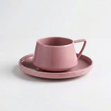 Conjunto Caneca de Cerâmica com Pires Conjunto Caneca de Cerâmica com Pires Doca Rosa