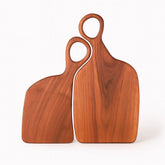 Conjunto de Tábuas de Corte em Madeira com Alça 2 Peças Conjunto de Tábuas de Corte em Madeira com Alça 2 Peças Doca