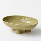 Fruteira de Cerâmica com Pés Elevados Fruteira de Cerâmica com Pés Elevados Doca Verde