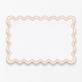 Jogo Americano de Linho com Borda Ondulada Kit 6 Peças Jogo Americano de Linho com Borda Ondulada Kit 6 Peças Doca