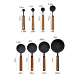Kit Colheres Medidoras de Metal com Cabo de Madeira Kit Colheres Medidoras de Metal com Cabo de Madeira Doca