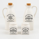 Kit Porta Temperos em Cerâmica com Tampa de Cortiça 4 Peças Kit Porta Temperos em Cerâmica com Tampa de Cortiça 4 Peças Doca