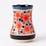 Porta Talheres de Cerâmica com Base Dreno e Design Floral Porta Talheres de Cerâmica com Base Dreno e Design Floral Doca 4