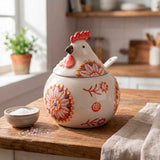 Porta Temperos de Cerâmica em Formato de Galinha Porta Temperos de Cerâmica em Formato de Galinha Doca