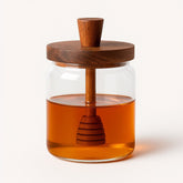 Pote de Vidro com Tampa e Colher Dosadora para Mel Pote de Vidro com Tampa e Colher Dosadora para Mel Doca