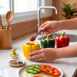 Pote Porta Temperos de Cerâmica em Formato de Pimentão com Tampa Pote Porta Temperos de Cerâmica em Formato de Pimentão com Tampa Doca