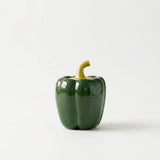 Pote Porta Temperos de Cerâmica em Formato de Pimentão com Tampa Pote Porta Temperos de Cerâmica em Formato de Pimentão com Tampa Doca Verde