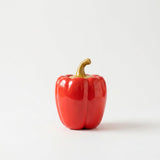 Pote Porta Temperos de Cerâmica em Formato de Pimentão com Tampa Pote Porta Temperos de Cerâmica em Formato de Pimentão com Tampa Doca Vermelho