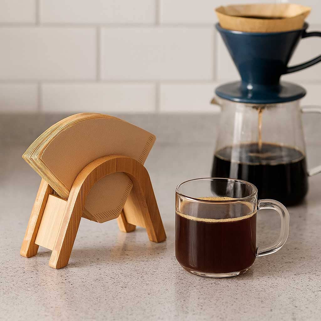 Suporte para Filtro de Café em Madeira Minimalista Suporte para Filtro de Café em Madeira Minimalista Doca