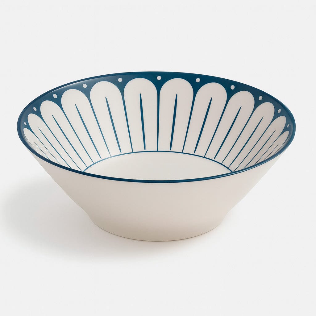 Tigela de Cerâmica Estampada Artesanal 700ml Tigela de Cerâmica Estampada Artesanal 700ml Doca Modelo 01