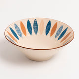 Tigela de Cerâmica Estampada Artesanal 700ml Tigela de Cerâmica Estampada Artesanal 700ml Doca Modelo 02