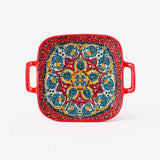 Travessa de Cerâmica Decorada com Alças Travessa de Cerâmica Decorada com Alças Doca