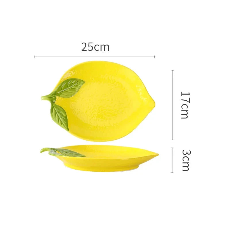 Travessa Cerâmica Lemon Doca House Lemon plate