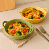 Travessa de Cerâmica Fosca com Alças Laterais Travessa de Cerâmica Fosca com Alças Laterais Doca