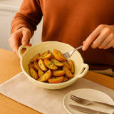 Travessa de Cerâmica Fosca com Alças Laterais Travessa de Cerâmica Fosca com Alças Laterais Doca