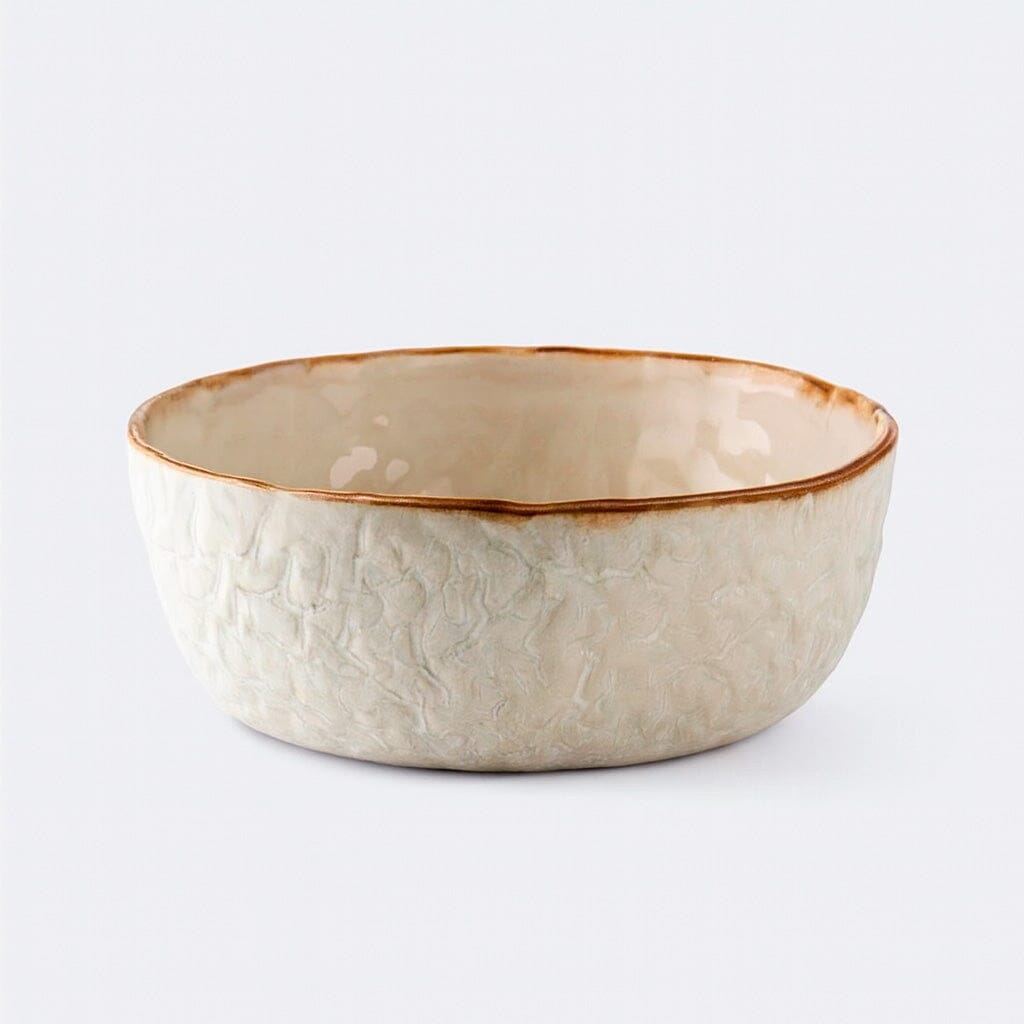 Travessa de Cerâmica Rústica Esmaltada Travessa de Cerâmica Rústica Esmaltada Doca Travessa funda média