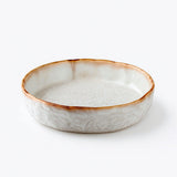 Travessa de Cerâmica Rústica Esmaltada Travessa de Cerâmica Rústica Esmaltada Doca Travessa rasa média