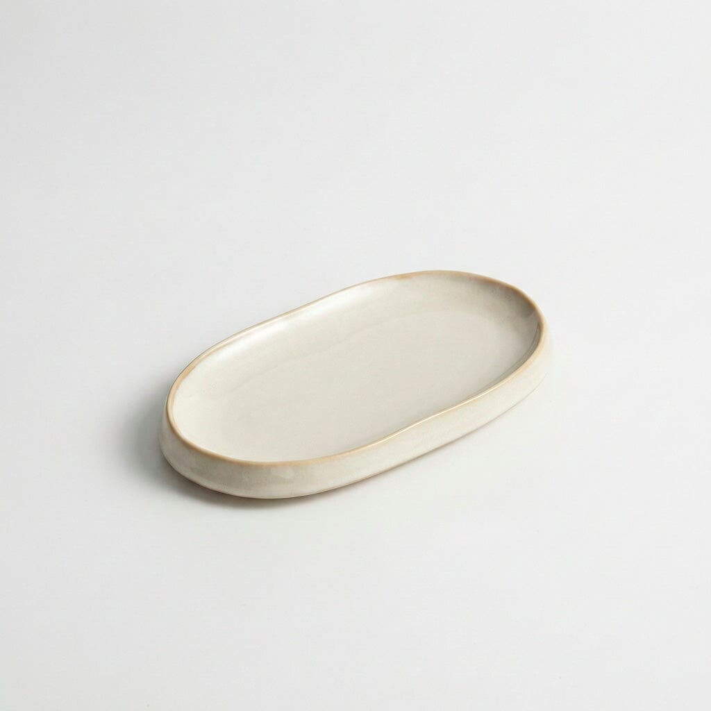 Travessa Oval de Cerâmica Rasa para Servir Travessa Oval de Cerâmica Rasa para Servir Doca G