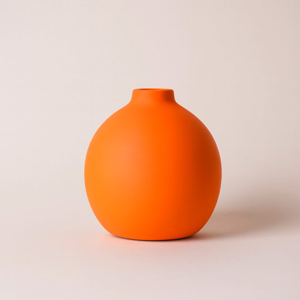 Vaso de Cerâmica Colorido para Decoração de Mesa Vaso de Cerâmica Colorido para Decoração de Mesa Doca Laranja