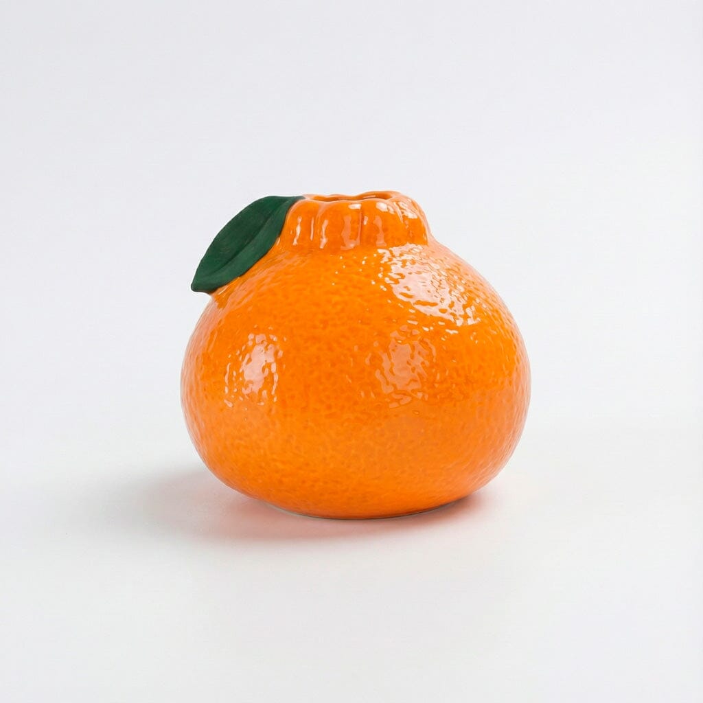 Vaso de Cerâmica em Formato de Laranja para Decoração Vaso de Cerâmica em Formato de Laranja para Decoração Doca