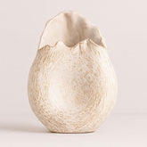 Vaso de Cerâmica Esculpido para Centro de Mesa Vaso de Cerâmica Esculpido para Centro de Mesa Doca