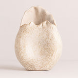 Vaso de Cerâmica Esculpido para Centro de Mesa Vaso de Cerâmica Esculpido para Centro de Mesa Doca