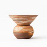 Vaso Decorativo de Cerâmica Mini Vaso Decorativo de Cerâmica Mini Doca Bege