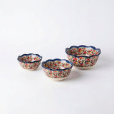 Tigela de Cerâmica Pintada à Mão Redonda para Servir Tigela de Cerâmica Pintada à Mão Redonda para Servir Doca 