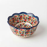 Tigela de Cerâmica Pintada à Mão Redonda para Servir Tigela de Cerâmica Pintada à Mão Redonda para Servir Doca 380 ml 