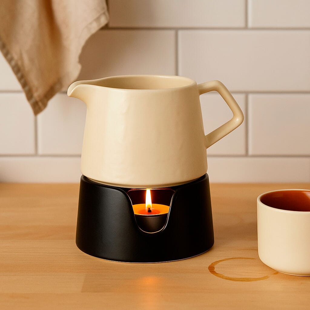 Cafeteira Manual de Cerâmica com Rechaud a Vela Cafeteira Manual de Cerâmica com Rechaud a Vela Doca 