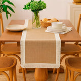 Caminho de Mesa de Linho com Borda Desfiada Caminho de Mesa de Linho com Borda Desfiada Doca 