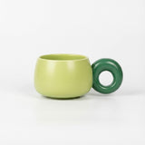Caneca de Cerâmica com Alça Circular Caneca de Cerâmica com Alça Circular Doca Verde 