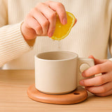 Caneca de Cerâmica com Base em Madeira 300ml Caneca de Cerâmica com Base em Madeira 300ml Doca 
