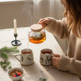 Caneca Natalina de Cerâmica 300ml Estampas Festivas Caneca Natalina de Cerâmica 300ml Estampas Festivas Doca 