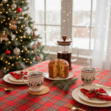 Caneca Natalina de Cerâmica 410ml Base Pedestal Estampas Festivas Caneca Natalina de Cerâmica 410ml Base Pedestal Estampas Festivas Doca 