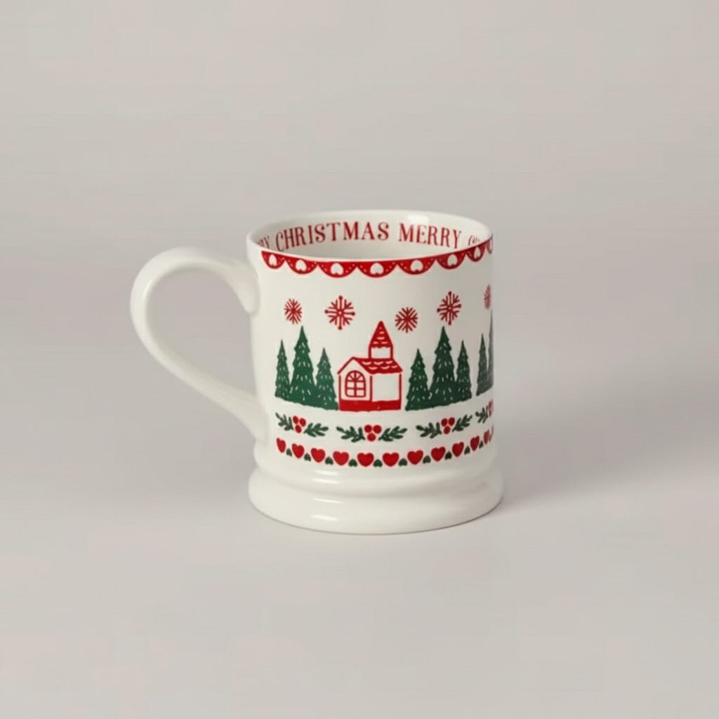 Caneca Natalina de Cerâmica 430ml Design Festivo Caneca Natalina de Cerâmica 430ml Design Festivo Doca 
