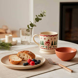 Caneca Natalina de Cerâmica 430ml Design Festivo Caneca Natalina de Cerâmica 430ml Design Festivo Doca 