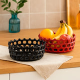 Cesta Decorativa de Cerâmica Vazado com Design Artesanal Cesta Decorativa de Cerâmica Vazado com Design Artesanal Doca 