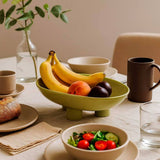 Fruteira de Cerâmica com Pés Elevados Fruteira de Cerâmica com Pés Elevados Doca 