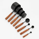 Kit Colheres Medidoras de Metal com Cabo de Madeira Kit Colheres Medidoras de Metal com Cabo de Madeira Doca 
