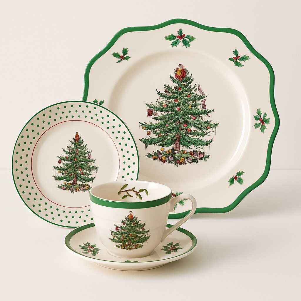 Louça Natalina de Cerâmica Árvore de Natal Louça Natalina de Cerâmica Árvore de Natal Doca 