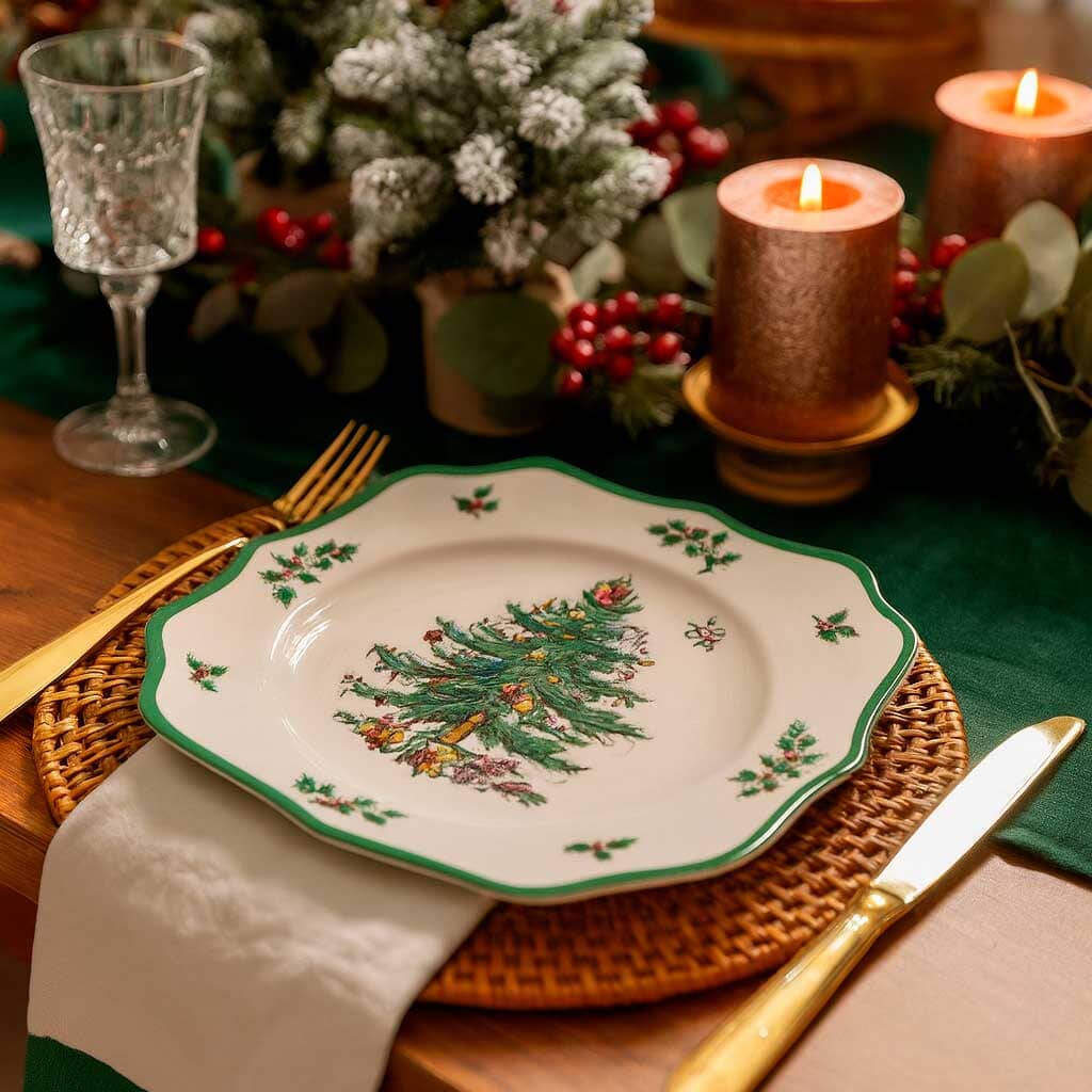 Louça Natalina de Cerâmica Árvore de Natal Louça Natalina de Cerâmica Árvore de Natal Doca 