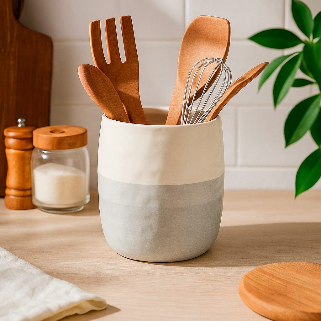 Porta Utensílios de Cozinha em Cerâmica Porta Utensílios de Cozinha em Cerâmica Doca 