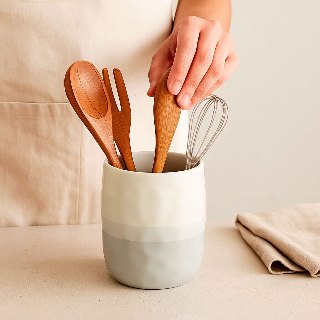 Porta Utensílios de Cozinha em Cerâmica Porta Utensílios de Cozinha em Cerâmica Doca 