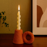 Porta Velas de Cerâmica com Design Escultórico Porta Velas de Cerâmica com Design Escultórico Doca 